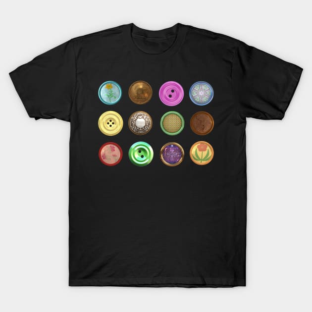 Buttons for all kinds T-Shirt by CocoBayWinning 